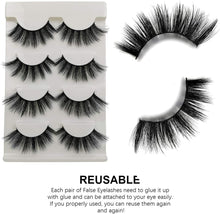 False Eyelashes 4 Pairs - Professional Reusable Face Eyelashes Fit for All Eyes, Natural Thick Hand-Made 3D Faux Mink Eyelashes for a Beautiful Makeup Look (G106)