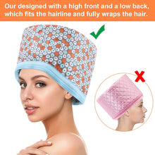 CestMall Hair Heat Cap for Deep Conditioning Hair Care Home Electric Hair Cap for Natural Treatment Dry Hair Heat Steam Cap Beauty Steamer Cap Gift for for Women Girls Mom