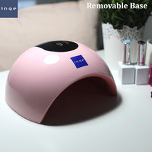 Inge 120W Gel Nail Lamp LED Nail Lamp with 3 Timers Automatic Sensor Professional Nail Lamp in Elegant Pink