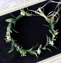 Merroyal Green Flower Crown Eucalyptus Crown Leaf Floral Crown Boho Wedding (Green)