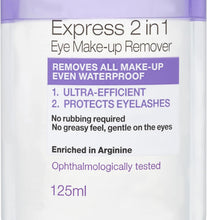 Garnier Skin Active 2 in1 Eye Make Up Remover, Suitable For Waterproof Makeup, Gentle On Eyes and Eyelashes, Use With Reusable Micellar Eco Pads, 125 ml