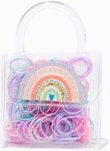 Claire's Club Mini Rainbow Purse Rainbow Hair Bands Elastic Hair Tie Bobbles for Girls Age 3-6 Years