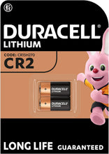 DURACELL CR2 (2 Pack) High Power Lithium Battery 3V (CR15H270)  Long life guarantee  For Alarm Motion Detectors, Thermometers, LED Lights & Electronics  10 Year Storage Guarantee - Leak Prevention