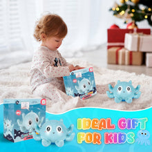 Jiosdo Baby Bath Toys, Octopus Spray Water Light Up Bath Toys, Automatic Induction Water Toys, Bath time shower Bathtub toys Gifts for Toddlers Girls BoysBlue