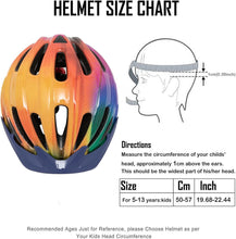 Kids Bike Helmet, Bike Helmets for Kids with Light and Visor for Boys Girls Bike Helmet Kids Cycle Helmet Kids Childrens Bike Helmet Bicycle Cycling Helmet Kids (50-57CM)