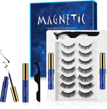 Magnetic Eyelashes, Magnetic Eyelashes Natural Look, Waterproof False Lashes Ultra Lightweight Easy to Use - No Glue Needed [7 Pairs]