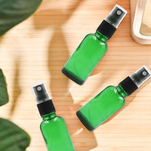 Disnace 12x30ml Empty Glass Spray Bottle, Refillable Spray Bottle Atomiser Fine Mist Glass Spray Bottle for Traveling, Make-up, Essential Oils, Aromatherapy, Perfumes, Pharmacists (green)