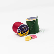 Korbond 320m Sewing Thread 2 x 160m Spools - Black Polyester  Hand and Machine Sewing