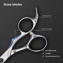 GUNST Hairdressing Scissors for Professional Barbers, 5,5 Inch in Silver