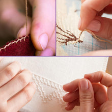 6PCS Large Eye Sewing Needles, 5.7cm/6.4cm/7.0cm 3 Sizes Needles, Embroidery Needles for Hand Sewing with a Threader