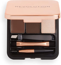 Makeup Revolution, Brow Sculpt Kit, Dark, 2.2 g