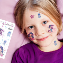 Glitter Tattoos for Kids Girls, 12 Sheets Mermaid Waterproof Tattoos for Kids Party Bag Fillers Colourful Fake Transfer Tattoo Stickers for Girls Gifts Games Toys Birthday Party Supplies Y7KASFWST