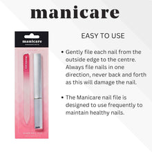 Manicare Glass Nail File, For Shaping And Styling Nails, Strong Glass File For Natural And Artificial Nails, Double Sided, Includes Protective Case, Perfect For At Home Or On The Go Manicures