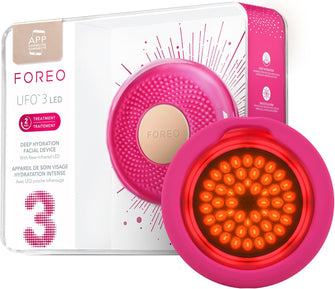 FOREO UFO 3 LED 4-in-1 Face Mask Skincare Device - Face Moisturiser - Full spectrum LED - Deep Tissue NIR & Red Light Therapy - Thermo Therapy - T-Sonic Massage - App-connected Skincare