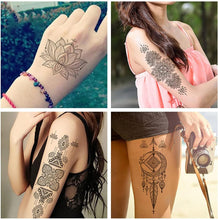 Mandala Temporary Tattoos, Waterproof and Sweat-Proof Fake Tattoos Body Art for Women Girls Fascinating Tattoos