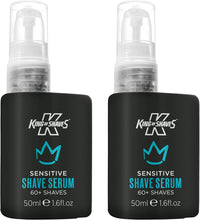 King of Shaves Advanced Sensitive Shaving Face Serum For Men, Hybrid Shave Gel and Oil for A Close and Comfortable Shave 50ml TWIN PACK