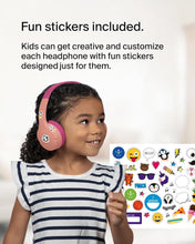 Belkin SoundForm Mini Kids Wireless Headphones with Built-In Microphone, 30H of Playback Time, & Fun Stickers - Over-Ear Headsets for Online Learning, School, Travel, iPhone, iPad, Galaxy - Pink
