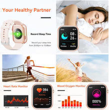 Hwagol Smart Watch (Answer/Make Calls), 1.85" Fitness Tracker, Smartwatch Heart Rate/Sleep Monitor/Pedometer/Calories, 140+ Sports Modes, Waterproof Women's Men's Fitness Watch for Android iOS
