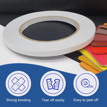 3 Rolls Double Sided Adhesive Clear Sticky Tape,Adhensive Sticky Tapes,Double Sided Tape Adhensive Sticky Tapes for Craft, DIY, Scrapbooking and Card Making, Arts, Rubber Stamps(6mm wide 15m long)