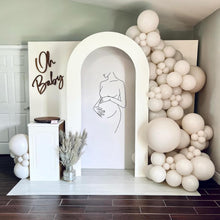 Jobkoo White Sand Balloons, 12 Inch 30 Pcs Beige Balloon Boho White Latex Cream Balloons Matte Off White Sand Neutral Helium Balloons for Birthday Wedding Baby Shower Anniversary Party Decorations