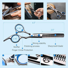 Hair Thinning Scissors Cutting Teeth Shears Professional Barber ULG Hairdressing Texturizing Salon Razor Edge Scissor Japanese Stainless Steel with Detachable Finger Ring 6.5 inch