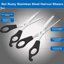 Gezimetie Hair Scissors Set Hairdresser Scissors Set Pet Shearing Scissors, Barbers or Home Use - Stainless Steel