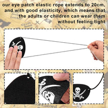 iwiio Pirate Accessories Pirate Hat and Pirate Eye Patch Halloween Pirate Captain Dress Up Pirate Hat Adult Kids for Pirate Party Cosplay