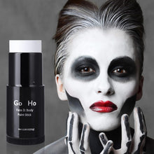 Go Ho Cream White Blendable Stick(1.06 OZ),White Face Body Paint Stick Oil Professional White Foundation for Halloween SFX Makeup