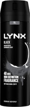 Lynx Black 48 Hours of Odour-Busting Zinc Tech Deodorant Bodyspray Deodorant to Finish Your Style 200 ml, Pack of 3