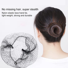 LULJY Hair Nets Invisible Elastic Edge Mesh and U Shaped Pins Set, 50 Pieces 50cm Individual Package Invisible Hair Nets, 40 Pieces U Shaped Pins for Women Bun (Brown)