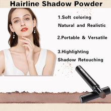 Hairline Shadow Powder, Long Lasting Hair Root Touch Up Cover Stick, Natural-looking Instant Root Cover Up Powder, Temporary Versatile Concealer for Hairline & Eyebrows (Medium Brown)