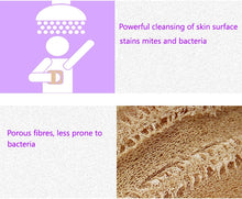 Natural Shower Loofah Sponge, Organic Loofah, Loofah Body Brush Natural Mesh Sponge Exfoliating Body Scruber for Removing Body Stains and Skin Deep Oil, Unclog Pores 3 pcs