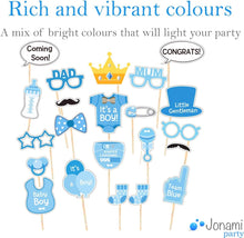 Boy Baby Shower Set and Mum to Be Party Decorations, Mummy to Be Blue Satin Sash, Baby Boy Photo Booth Props, It's a Boy Confetti Mix. Accessories Baby Shower Supplies