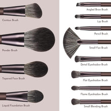 Makeup Brushes 12 Pcs Makeup Brush Set Premium Synthetic Bristles Foundation Make Up Brushes Concealers Eyeshadow Professional Make-up Brush Sets (Coffee)