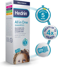 Hedrin All-In-One Shampoo for Head Lice with Nit Comb, 200ml