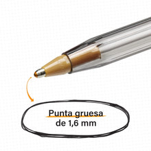 BIC Cristal Multi Colour Ballpoint Pens, Assorted Colors Every-day Biro Pens with Wide Point (1.6 mm), Pack of 20