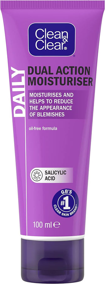 Clean & Clear Dual Action Moisturiser, 100ml