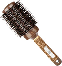 H&S Round Hair Brush Blow Dry Drying Boar Bristle 53mm Large Round Barrel Nano Technology Ceramic Ionic Hairbrush