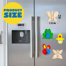 JOYIN 12 Wooden Magnet Creativity Arts & Crafts Painting Kit for Kids, Decorate Your Own Painting Gift for Boys Girls Age 3-12 Year Old,Birthday Parties and Family Crafts, Presents