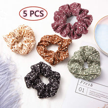 5Pcs Hair Scrunchies Elastics Hair Rope Hair Ties Hair Ring Soft Ponytail Holder Hair Bands for Women Girls Hair Accessories