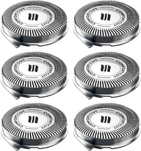 6Pcs SH50 Replacement Shaver Head Compatible with Electric Shaver SH30 SH50 S500 S5000 S5050, Non-Original Men Electric Shaving Heads Blades Back-Up Rotary Heads Trimmer Razor Accessories