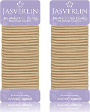 JASVERLIN 2mm Light Blonde Elastic Hair Tie, Thin Ponytail Holders Hair Ties for Women Girls Kids Fine to Medium Hair, No Pull No Damage Premium Rubber Bands Hair Accessories 80 Pcs (Light Blonde)