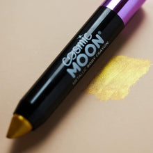 Metallic Face Paint Stick Body Crayon for the Face & Body by Cosmic Moon - Gold - Face Paint Makeup for Adults, Kids - 3.2g