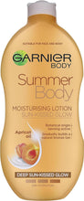 Garnier Summer Body Gradual Self Tan Moisturiser Dark, Hydrating Tanning Lotion For A Glowing Sunkissed Tan, Apricot, 400 Ml, Pack Of 1