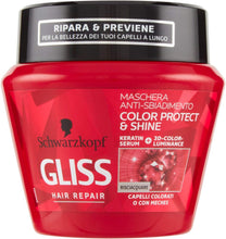 Hair Mask for Coloured Hair Gliss Color Protect & Shine 300 ml