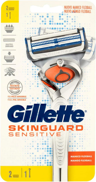 Gillette SkinGuard Sensitive, 1 Handle and 2 Blades