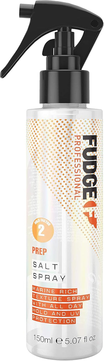 Fudge Professional Salt Spray, Texturizing Sea Salt Spray, Volume and Flexible Hold for Men and for Women, With UV Shield Protection, 150 ml