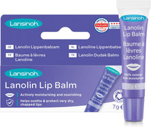 Lansinoh Lanolin Lip Balm - Soothes and Protects Dry & Cracked Lips - Actively Moisturises 7g, Clear