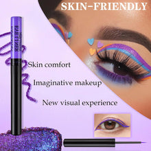 Liquid Eyeliner Pencil, Colored Eye Liner Pen, Highly Pigmented Long Lasting Eyeliner UV Glow, Waterproof & Smudge-proof Coloured Eye Make-up, Instant Drying Gel Eyeliner For Party