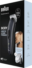 Braun Body Groomer 3, Manscaping Tool For Men With SkinShield Technology, Sensitive Comb, Wet & Dry, 100% Waterproof, UK 2 Pin Plug, BG3350, Black/Grey